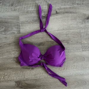 Aqua purple bikini top